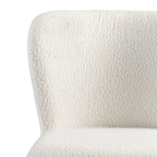 Tabouret de bar moderne de 76 cm, assise blanche avec pieds en métal noir et embouts dorés, chaise de bar contemporaine, blanc