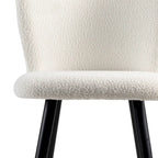 Tabouret de bar moderne de 76 cm, assise blanche avec pieds en métal noir et embouts dorés, chaise de bar contemporaine, blanc