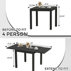Table à manger extensible d'extérieur pour jardin et terrasse - N/A