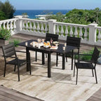 Table à manger extensible d'extérieur pour jardin et terrasse - N/A