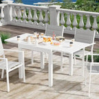 Table à manger extensible d'extérieur pour jardin et terrasse - N/A