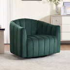 Lot de 2 fauteuils pivotants rembourrés 40,4 W, fauteuil pivotant simple et moderne avec oreillers