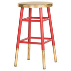 Tabouret de comptoir marine/doré 24 po - 13.5 x 13.5 x 24 - 14lx14px24H