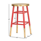 Tabouret de comptoir marine/doré 24 po - 13.5 x 13.5 x 24 - 14lx14px24H