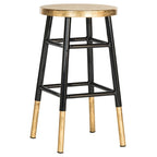 Tabouret de comptoir marine/doré 24 po - 13.5 x 13.5 x 24 - 14lx14px24H