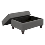 Fauteuil d'appoint de salon avec pouf