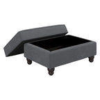 Fauteuil d'appoint de salon avec pouf