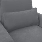 Fauteuil d'appoint de salon avec pouf