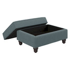 Fauteuil d'appoint de salon avec pouf