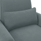 Fauteuil d'appoint de salon avec pouf