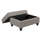 Fauteuil d'appoint de salon avec pouf