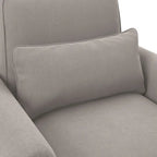 Fauteuil d'appoint de salon avec pouf