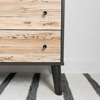 Commode 6 tiroirs à grain de bois