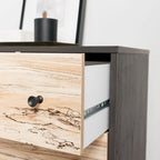 Commode 6 tiroirs à grain de bois