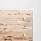 Commode 6 tiroirs à grain de bois