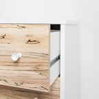 Commode 6 tiroirs à grain de bois