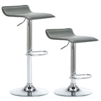 Tabourets de bar réglables en similicuir, à hauteur de comptoir ou de pub, lot de 2