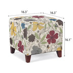 16.3 Pouf Ottoman Repose-Pieds Cube