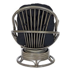 Fauteuil à bascule pivotant en rotin