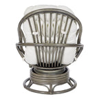 Fauteuil à bascule pivotant en rotin