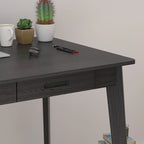 Bureau classique de 39,4 po de large, bureau d'écriture avec tiroirs