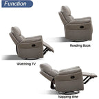 Fauteuils inclinables berçants manuels, rembourrés et moelleux, pour salon