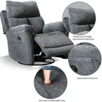 Fauteuils inclinables berçants manuels, rembourrés et moelleux, pour salon
