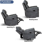 Fauteuils inclinables berçants manuels, rembourrés et moelleux, pour salon