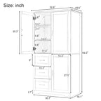 Meuble de rangement haut et large avec portes