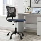 Chaise de bureau ergonomique sans accoudoirs, hauteur réglable, assise en maille