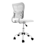Chaise de bureau ergonomique sans accoudoirs, hauteur réglable, assise en maille